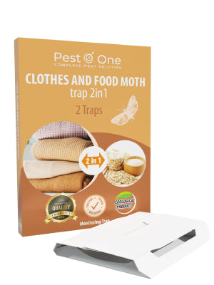 Clothes & Food Moth Traps Pheromone Moth Traps with 2 in 1 effect (2 Traps - 1 Box) - Moth Control