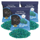 Rat & Mouse Poison Grain Bait (3x50g) - Moth Control