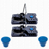 Rat & Mouse Killer Spring Snap Traps Rodent Control Catcher with Free Lure (Pack of 2) - Moth Control