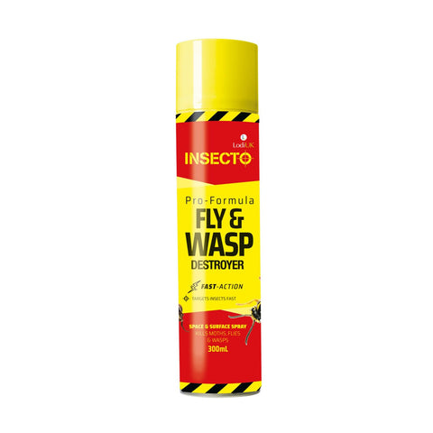 Insecto Pro Formula Fly & Wasp Killer Spray – 300ml Aerosol