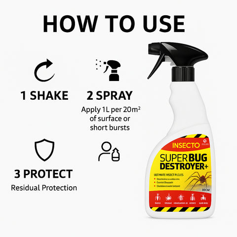Super Bug Destroyer 500ml Spider and Bed Bug Killer Spray