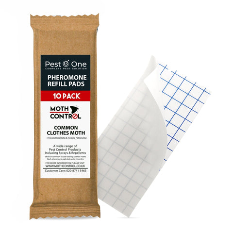 Clothes Moth & Pantry Moth Pheromone Refill Glue Pads (2 in 1) - Pack of 10