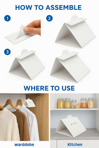 2-in-1 Clothes & Pantry Moth Traps | Non-Toxic Pheromone Monitor