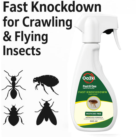 Oa2Ki Flea Area Spray 500ml – Water Based Low Odour Indoor Surface Spray