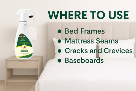 Oa2Ki Bed Bug Area Spray 500ml – Water Based Low Odour Indoor Surface Spray