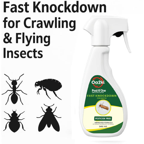 Oa2ki Moth Spray 500ml for Clothes Moths and Carpet Moths