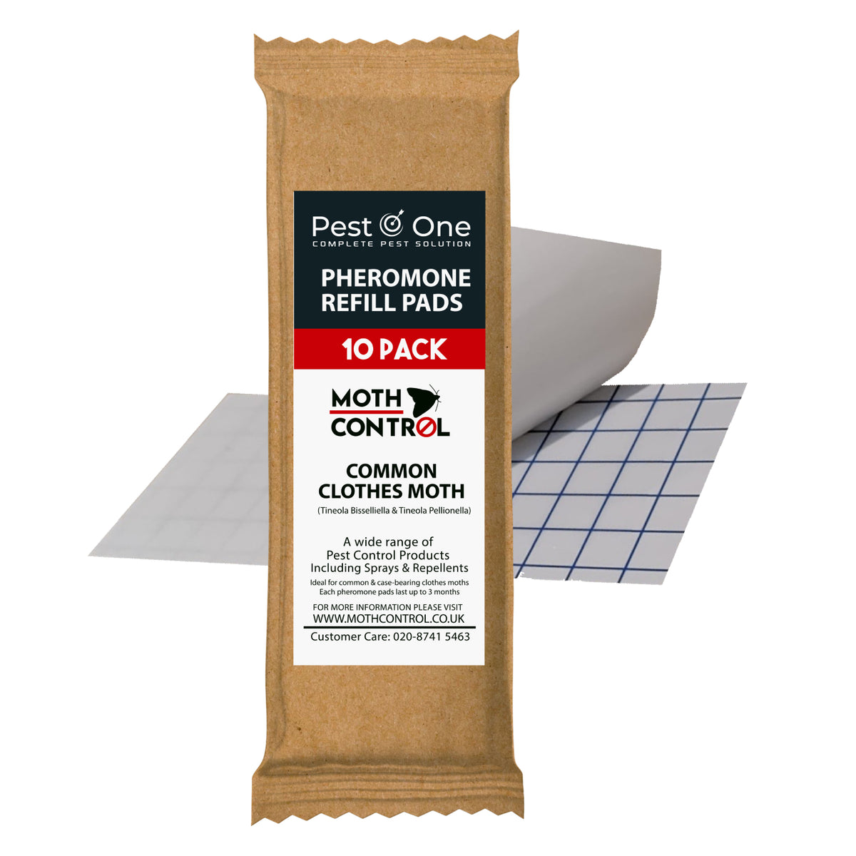 100x Clothes Moth Trap Refill Pads – Non-Toxic Monitoring Pack