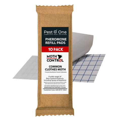 100x Clothes Moth Trap Refill Pads – Non-Toxic Monitoring Pack