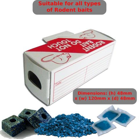 Cardboard Rodent Bait Boxes – Wax-Coated (Pack of 5)