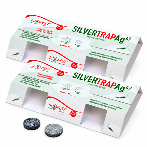 Silverfish Sticky Traps with Attractant Lure Discs – Indoor Monitoring