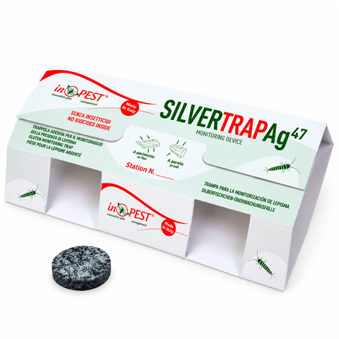 Silverfish Sticky Traps with Attractant Lure Discs – Indoor Monitoring