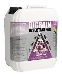 Digrain Insectaclear C+ Moths, Ants, Bedbugs, Cockroaches, Fleas, Flies, Wasp, Mosquitoes, Spider Killing Spray Ready to use - 5 Litre - Moth Control