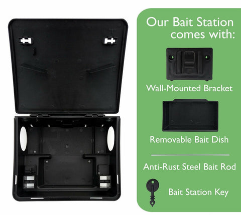 Rodent Box Trap Station - Professional Rat Mice Mouse Bait Station No Poison or Bait Include Rodent Control (Pack of 20) - Moth Control