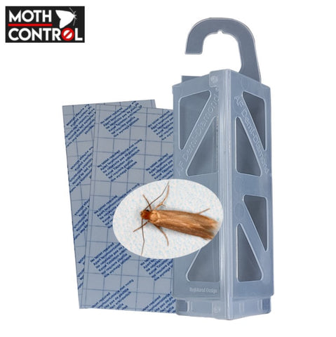 Clothes Moth Traps - 5 Holder & 10 Pads Demi Diamond technology