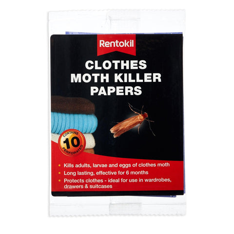 Rentokil Moth Killer Strips (10 Sheets) - Moth Control