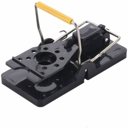 Mouse Trap Professional Heavy Duty - Snap-E Black Yellow - Rodent Control (Pack of 25) Made in USA - Moth Control