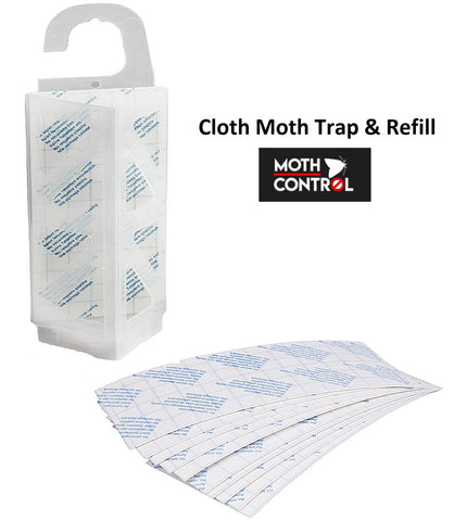 Clothes Moth Traps - 5 Holder & 10 Pads Demi Diamond technology