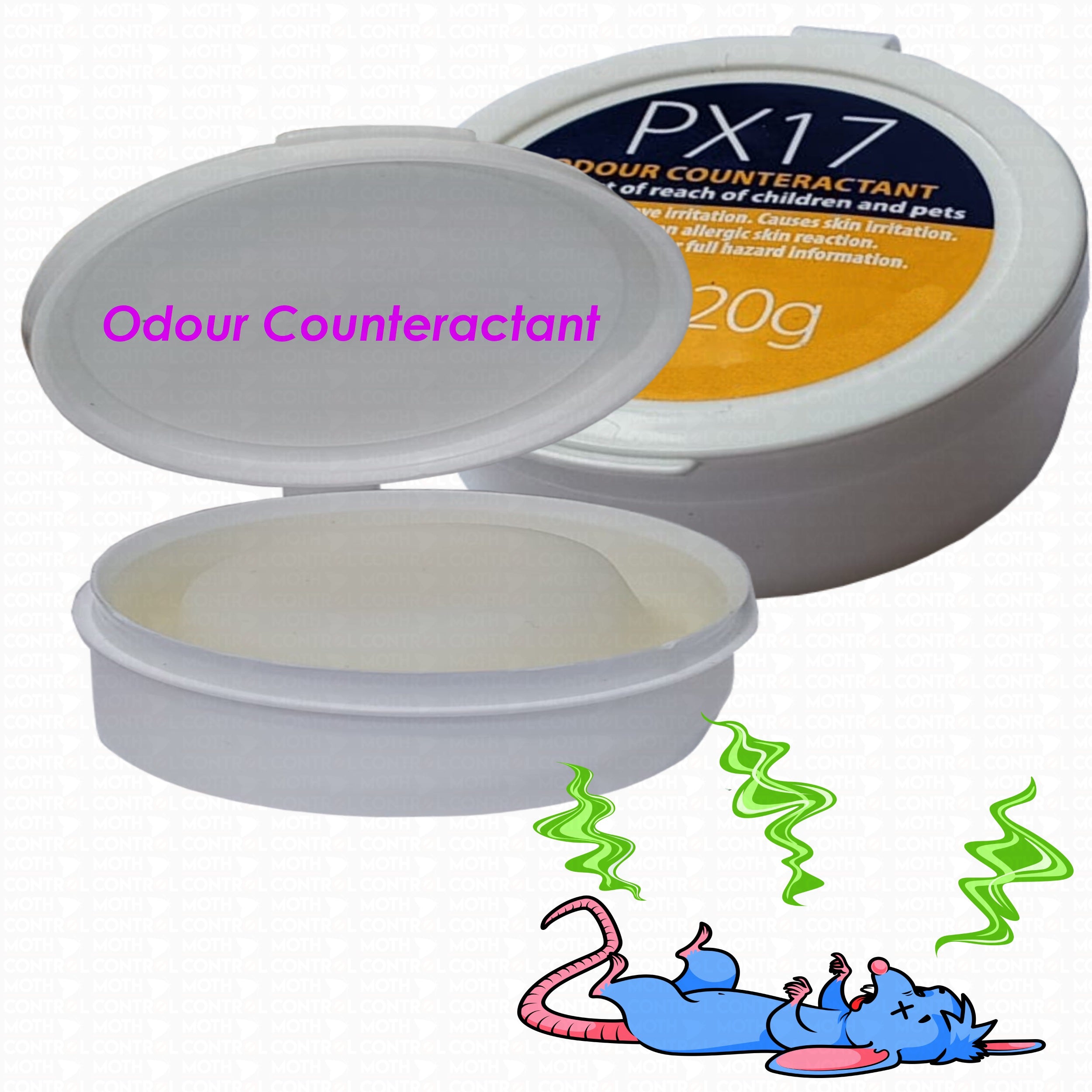 PX17- PET SMELL ODOUR REMOVER AIR FRESHENER DOG DEAD RAT RODENT ODOURS - Moth Control