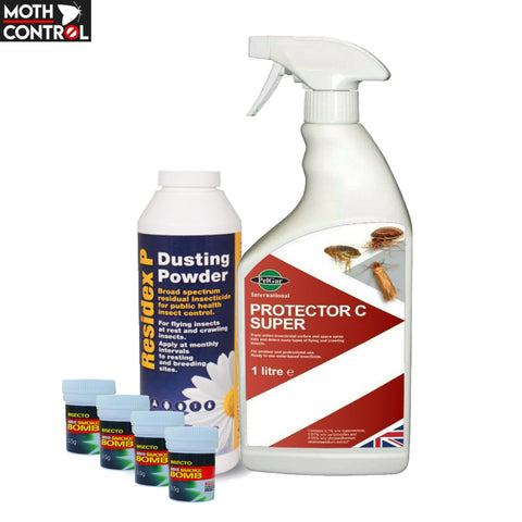 Cluster Fly Insect Killer Kit for Amateur & Professional Users - Moth Control