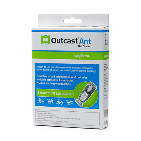 Professional Ant Trap - Outcast Ant Gel Bait Station - Black Garden Ants Killer (Pack of 3) - Moth Control