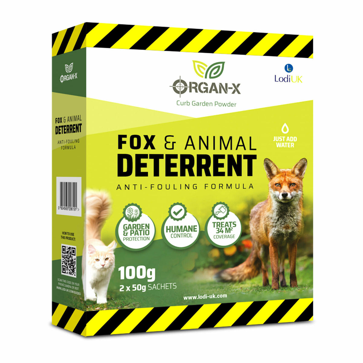 Animal Repellent Cats Dog Deer Rabbit Foxes Cat-A-Pult - Organ X - 100g (50g x 2 Sachets) - Moth Control